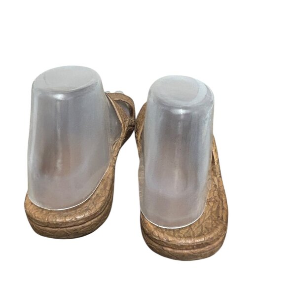 Pali Hawaii Womens Jesus Sandals Size 7 Brown Rubber Comfort - Picture 6 of 7